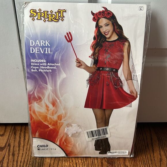 Dark Devil Girl’s Costume Size Large New with Tags - Picture 2 of 5